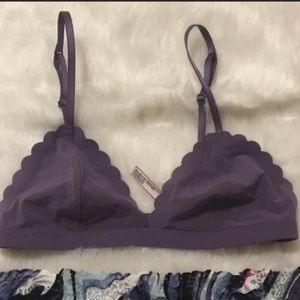 Victoria's Secret purple scallop bralette